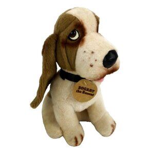 Vintage BOGART The Basset 13" stuffed plush dog ANIMAL FAIR 1976